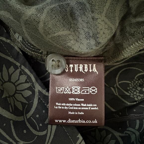 Elegant Green Patterned Dress - Picture 3 of 9